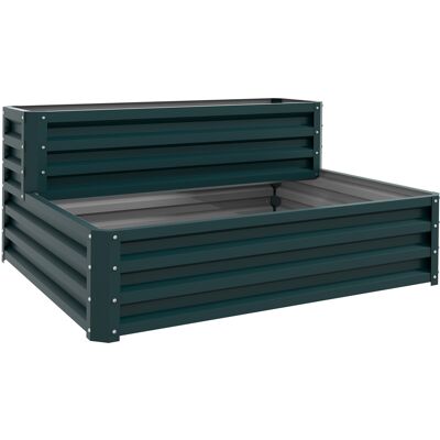 Letto da giardino Outsunny - Lettino a due livelli - 120x101x58cm - Verde Letto da giardino Outsunny - Lettino a due livelli - 120x101x58cm - Verde