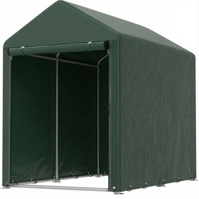 Outsunny Capanno da Giardino per Biciclette 1,2x1,8x1,65 m con 2 Scomparti Porta con Cerniera Impermeabile Anti-UV Verde Aosom Italy Outsunny Capanno da Giardino per Biciclette 1,2x1,8x1,65 m con 2 Scomparti Porta con Cerniera Impermeabile Anti-UV Verde Aosom Italy