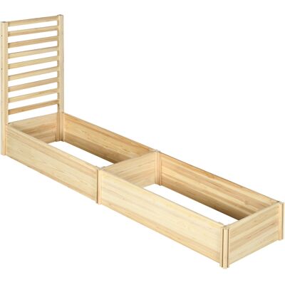 Outsunny - Vaso a graticcio - Legno di abete - Vaso Outsunny - Vaso a graticcio - Legno di abete - Vaso
