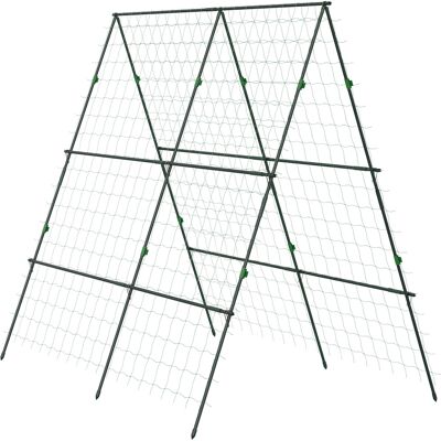 Outsunny Graticcio, con rete protettiva per piante, regolabile in altezza e larghezza, acciaio, verde, 1,8 x 1 x 1,8 m Aosom Italy Outsunny Graticcio, con rete protettiva per piante, regolabile in altezza e larghezza, acciaio, verde, 1,8 x 1 x 1,8 m Aosom Italy