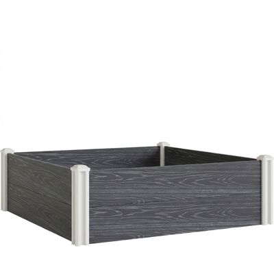 Outsunny Letto Rialzato da Giardino Fioriera Orto Rialzato 102x102x33 cm Grigio Aosom Italy Outsunny Letto Rialzato da Giardino Fioriera Orto Rialzato 102x102x33 cm Grigio Aosom Italy