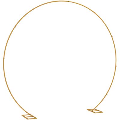 Outsunny Arco da Giardino in Acciaio, Archetto Nuziale per Palloncini e Piante Rampicanti per Cerimonie, Compleanni ed Eventi, Oro Aosom Italy Outsunny Arco da Giardino in Acciaio, Archetto Nuziale per Palloncini e Piante Rampicanti per Cerimonie, Compleanni ed Eventi, Oro Aosom Italy