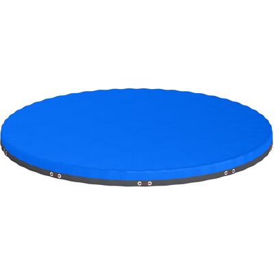 Outsunny Copertura per piscina rotonda Ø 550 cm telo antipolvere e impermeabile con corda e tenditore per estate e inverno, Blu Aosom Italy Outsunny Copertura per piscina rotonda Ø 550 cm telo antipolvere e impermeabile con corda e tenditore per estate e inverno, Blu Aosom Italy