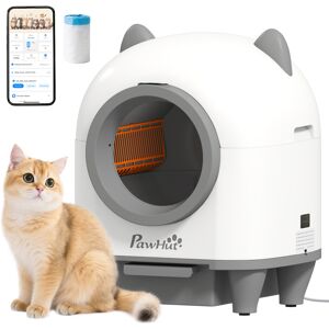 Pawhut Lettiera per Gatti Autopulente con Controllo dell'App 80 L Eliminazione degli Odori per Più Gatti Aosom Italy Pawhut Lettiera per Gatti Autopulente con Controllo dell'App 80 L Eliminazione degli Odori per Più Gatti Aosom Italy