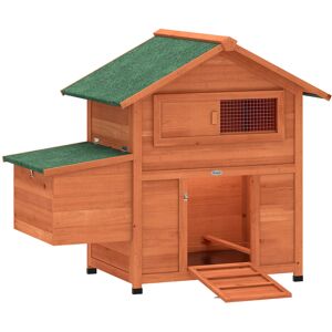 Pawhut Pollaio in Legno con Nido, Tetto Impermeabile, Vassoio Estraibile, 2 Trespoli, Rampa, Finestra, per 2 Galline, Anatre,Arancione Aosom Italy Pawhut Pollaio in Legno con Nido, Tetto Impermeabile, Vassoio Estraibile, 2 Trespoli, Rampa, Finestra, per 2 Galline, Anatre,Arancione Aosom Italy
