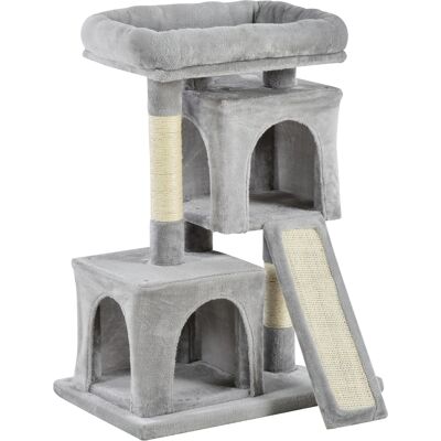 Albero Tiragraffi PawHut con Pali in Sisal - Multi Livello & Comodo Albero Tiragraffi PawHut con Pali in Sisal - Multi Livello & Comodo