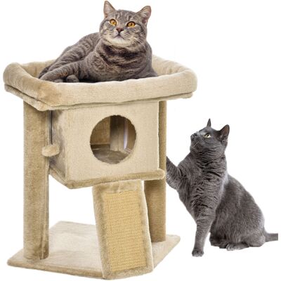Pawhut - Albero per gatti - Marrone - Peluche - Cat Tree Pawhut - Albero per gatti - Marrone - Peluche - Cat Tree