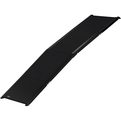 Pawhut Rampa per Cani Pieghevole con Superficie Antiscivolo in MDF e Alluminio, 158x43.5x2.5 cm, Nero Aosom Pawhut Rampa per Cani Pieghevole con Superficie Antiscivolo in MDF e Alluminio, 158x43.5x2.5 cm, Nero Aosom