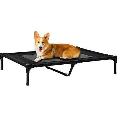 Letto per cani Pawhut - 92x76x18cm - Nero Letto per cani Pawhut - 92x76x18cm - Nero
