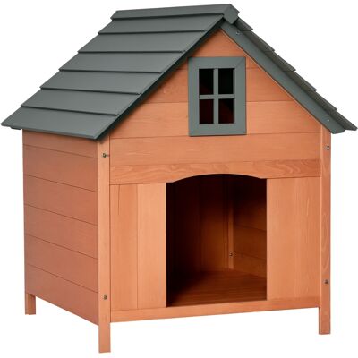 Pawhut Cuccia Rialzata per Cani Casa per Cani fino a 30 kg in Legno 81.3x91.5x98.5 cm Aosom Pawhut Cuccia Rialzata per Cani Casa per Cani fino a 30 kg in Legno 81.3x91.5x98.5 cm Aosom