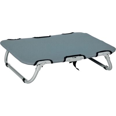 Pawhut Lettino per Cani Pieghevole in Acciaio e Oxford, Cuccia Brandina per Cani da Interni ed Esterni, 59x46x15cm, Grigio Aosom Pawhut Lettino per Cani Pieghevole in Acciaio e Oxford, Cuccia Brandina per Cani da Interni ed Esterni, 59x46x15cm, Grigio Aosom