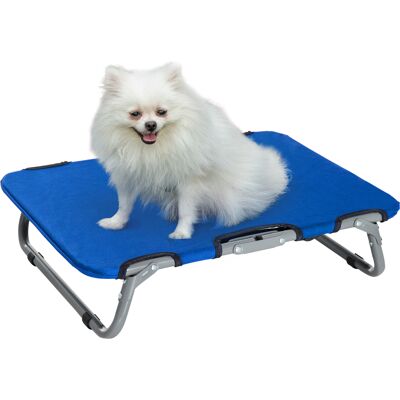 Pawhut Brandina per Cani Piccola Taglia, Lettino Pieghevole, Facile da Trasportare, Blu 59x46x15cm Aosom Pawhut Brandina per Cani Piccola Taglia, Lettino Pieghevole, Facile da Trasportare, Blu 59x46x15cm Aosom