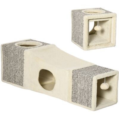 PawHut - CatTunnel - Peluche - Sisal - Tunnel per gatti PawHut - CatTunnel - Peluche - Sisal - Tunnel per gatti