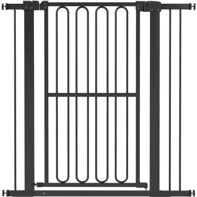 Pawhut Cancelletto per Cani, 76-104 cm, Nero Aosom Italy Pawhut Cancelletto per Cani, 76-104 cm, Nero Aosom Italy