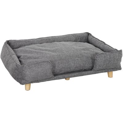 Pawhut Divano per cani, con rivestimento rimovibile e lavabile, Grigio scuro Aosom Italy Pawhut Divano per cani, con rivestimento rimovibile e lavabile, Grigio scuro Aosom Italy