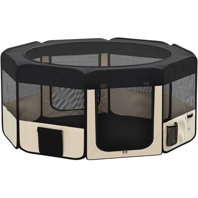 Pawhut Parco Pieghevole per Cani e Gatti Recinto Portatile per Piccoli Animali Impermeabile in Tessuto Oxford Ø90x41 cm Nero Aosom Italy Pawhut Parco Pieghevole per Cani e Gatti Recinto Portatile per Piccoli Animali Impermeabile in Tessuto Oxford Ø90x41 cm Nero Aosom Italy