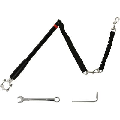 Pawhut Guinzaglio per Bici per Cane 124 cm, Guinzaglio d'Esercizio per Cane, Facile da Installare e Rimovibile, in Acciaio e Poliestere, Nero Aosom Italy Pawhut Guinzaglio per Bici per Cane 124 cm, Guinzaglio d'Esercizio per Cane, Facile da Installare e Rimovibile, in Acciaio e Poliestere, Nero Aosom Italy