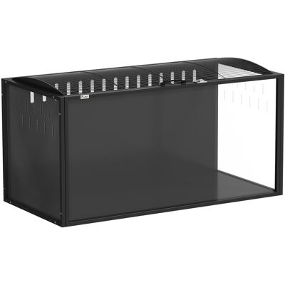Pawhut Gabbia per Criceti Grande con Coperchio Ventilato Ribaltabile, Telaio in Acciaio e Pannelli Trasparenti, 105x51x53 cm, Nero Aosom Italy Pawhut Gabbia per Criceti Grande con Coperchio Ventilato Ribaltabile, Telaio in Acciaio e Pannelli Trasparenti, 105x51x53 cm, Nero Aosom Italy