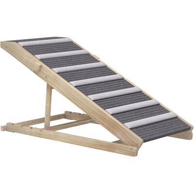 Pawhut Rampa per Cani Pieghevole e Altezza Regolabile 35-50 cm Rampa per Animali in Legno con Tappetino Antiscivolo Aosom Italy Pawhut Rampa per Cani Pieghevole e Altezza Regolabile 35-50 cm Rampa per Animali in Legno con Tappetino Antiscivolo Aosom Italy