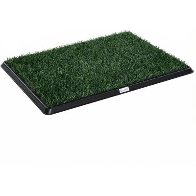 Pawhut Toilette per Cani 76 x 50,5 cm Lettiera con 2 Tappeti in Erba Sintetica Lavabili Lettiera per Cuccioli per Cani per Balcone Casa Nero+Verde Aosom Italy Pawhut Toilette per Cani 76 x 50,5 cm Lettiera con 2 Tappeti in Erba Sintetica Lavabili Lettiera per Cuccioli per Cani per Balcone Casa Nero+Verde Aosom Italy