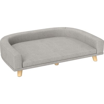 Pawhut - LargeDogSofa - Grigio - Poliestere Legno - Divano per cani Pawhut - LargeDogSofa - Grigio - Poliestere Legno - Divano per cani