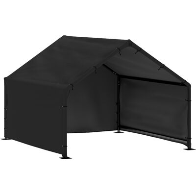 Pawhut Cuccia per Cani da Esterno in Tessuto Oxford, per Cani Piccola, Media e Grande, 125x110x93 cm, Nero Aosom Italy Pawhut Cuccia per Cani da Esterno in Tessuto Oxford, per Cani Piccola, Media e Grande, 125x110x93 cm, Nero Aosom Italy