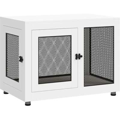 Pawhut - Gabbia per cani grande - Bianco - 94x60x71.5 cm - Gabbia per cani Pawhut - Gabbia per cani grande - Bianco - 94x60x71.5 cm - Gabbia per cani