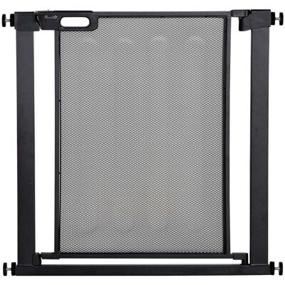 Pawhut Cancellino per Cani Estensibile a Pressione con Chiusura Automatica, Acciaio e ABS, 75-82x76 cm, Nero Aosom Italy Pawhut Cancellino per Cani Estensibile a Pressione con Chiusura Automatica, Acciaio e ABS, 75-82x76 cm, Nero Aosom Italy