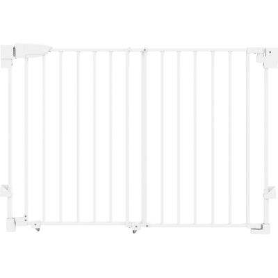 Pawhut Cancelletto di Sicurezza per Cani, 74.5-111.5x74.5 cm, Scale, Chiusura Automatica, Apertura con Una Mano, Bianco Aosom Italy Pawhut Cancelletto di Sicurezza per Cani, 74.5-111.5x74.5 cm, Scale, Chiusura Automatica, Apertura con Una Mano, Bianco Aosom Italy