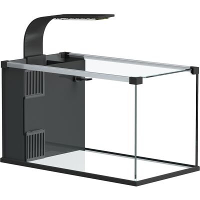 Pawhut Acquario, 24L in Vetro Temperato con Filtro, Luce LED e Pompa dell'Acqua Aosom Italy Pawhut Acquario, 24L in Vetro Temperato con Filtro, Luce LED e Pompa dell'Acqua Aosom Italy