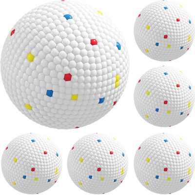 Pawhut Set 6 Palline per Cani Adatte a Lanciatori Autuomatici, Galleggianti e Rimbalzanti Ø5,8 cm, Bianco Aosom Italy Pawhut Set 6 Palline per Cani Adatte a Lanciatori Autuomatici, Galleggianti e Rimbalzanti Ø5,8 cm, Bianco Aosom Italy