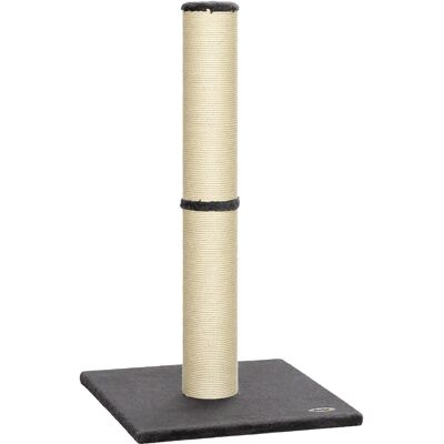 Pawhut Tiragraffi per Gatti Leggero Alto 80 cm con Corda in Sisal e Base in Truciolato e Peluche, Grigio Scuro Aosom Italy Pawhut Tiragraffi per Gatti Leggero Alto 80 cm con Corda in Sisal e Base in Truciolato e Peluche, Grigio Scuro Aosom Italy