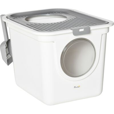 Pawhut - LitterBox2Entrances - Chiusa - Lettiera per gatti Pawhut - LitterBox2Entrances - Chiusa - Lettiera per gatti