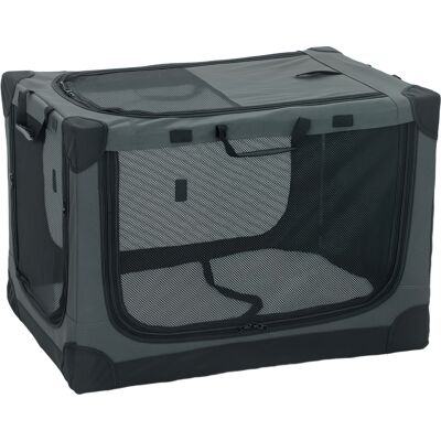 Pawhut Trasportino Morbido per Cani e Gatti Pieghevole con Cuscino, Copertura Lavabile, Porte, in Oxford Traspiranti 600D, 76x54x54 cm, Verde Aosom Italy Pawhut Trasportino Morbido per Cani e Gatti Pieghevole con Cuscino, Copertura Lavabile, Porte, in Oxford Traspiranti 600D, 76x54x54 cm, Verde Aosom Italy