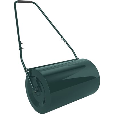 Outsunny Rullo per Prato da 63L di Capacità con Lama Raschiante, in Metallo, 123x58x40 cm, Verde Scuro Aosom Italy Outsunny Rullo per Prato da 63L di Capacità con Lama Raschiante, in Metallo, 123x58x40 cm, Verde Scuro Aosom Italy