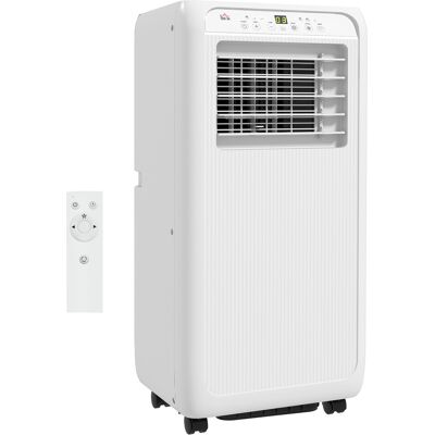 Homcom Condizionatore Mobile per Stanze fino a 28m², con Deumidificatore, Timer 24H, Ruote, Kit per Montaggio su Finestra, 33x28x68,5 cm, Bianco Aosom Italy Homcom Condizionatore Mobile per Stanze fino a 28m², con Deumidificatore, Timer 24H, Ruote, Kit per Montaggio su Finestra, 33x28x68,5 cm, Bianco Aosom Italy