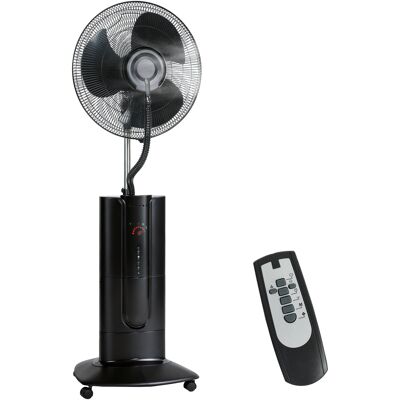 Homcom Ventilatore a Piantana 3 in 1 Oscillante con Nebulizzatore d'Acqua, Telecomando e Timer 9h, 45x38x130 cm, Nero Aosom Italy Homcom Ventilatore a Piantana 3 in 1 Oscillante con Nebulizzatore d'Acqua, Telecomando e Timer 9h, 45x38x130 cm, Nero Aosom Italy