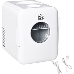 Homcom Frigo Portatile da 60W con Capacità 4L, Divisore Removibile e Maniglia, 25.8x20.5x26.3 cm