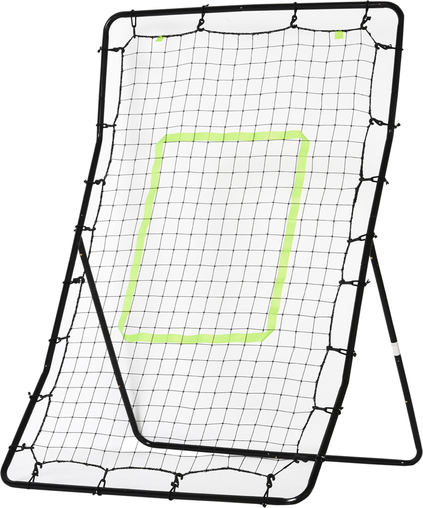 Homcom Rete Elastica Rimbalzo da Calcio e Rugby Rimbalzatore Portatile, 90x80x140cm