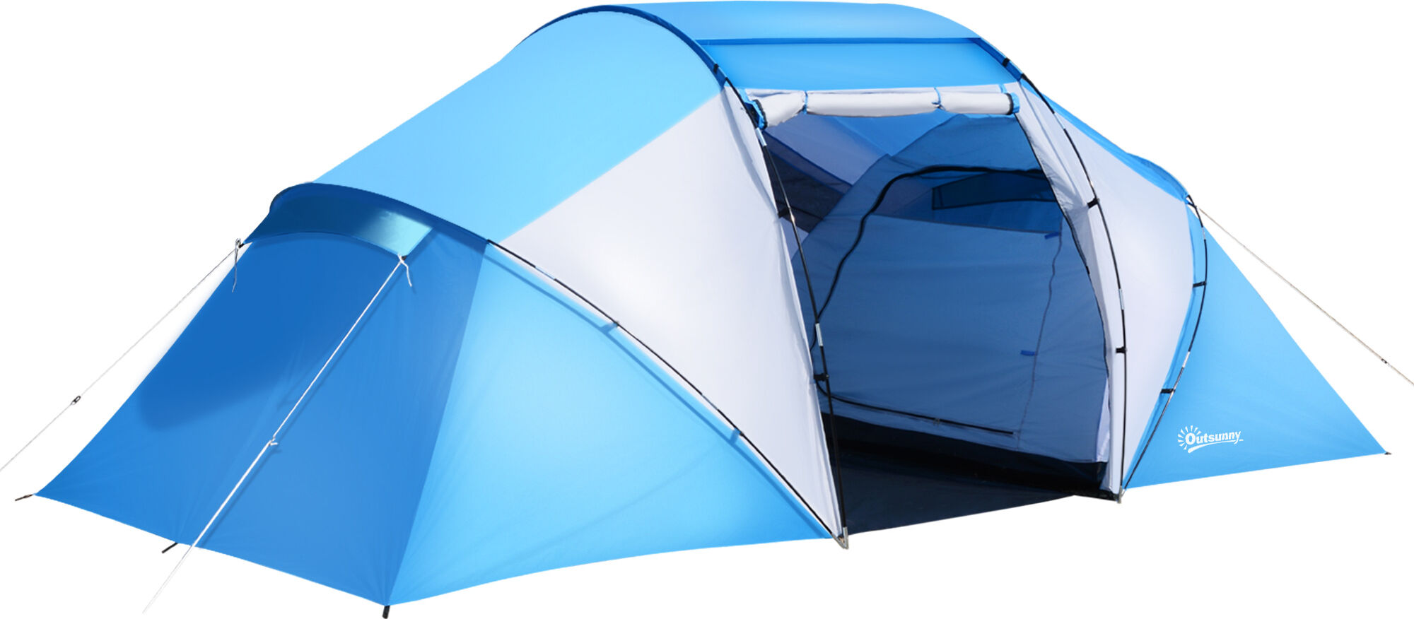 Outsunny Tenda da Campeggio per 6 Persone 460 × 230 × 178cm