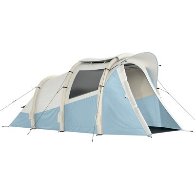 Outsunny Tenda Gonfiabile 2-3 Persone con Pompa, Camera da Letto e Zona Soggiorno, Impermeabile 3000 mm, Montaggio Rapido, Azzurro Chiaro Aosom Italy Outsunny Tenda Gonfiabile 2-3 Persone con Pompa, Camera da Letto e Zona Soggiorno, Impermeabile 3000 mm, Montaggio Rapido, Azzurro Chiaro Aosom Italy