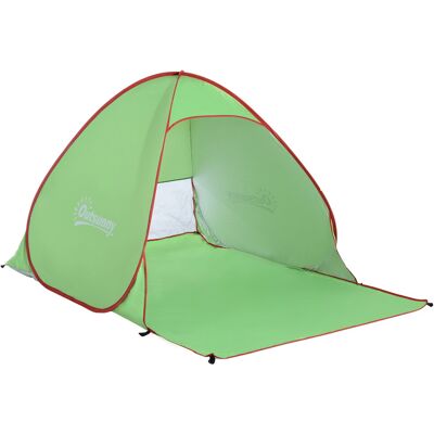 Outsunny Tenda da Spiaggia Pop Up con Protezione UV 30+ e Borsa di Trasporto, 200x150x119 cm, Verde Outsunny Tenda da Spiaggia Pop Up con Protezione UV 30+ e Borsa di Trasporto, 200x150x119 cm, Verde