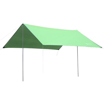 Outsunny Tenda da Sole Portatile 3x3 m, Tendalino Parasole Impermeabile per Campeggio, e Spiaggia, Verde Outsunny Tenda da Sole Portatile 3x3 m, Tendalino Parasole Impermeabile per Campeggio, e Spiaggia, Verde