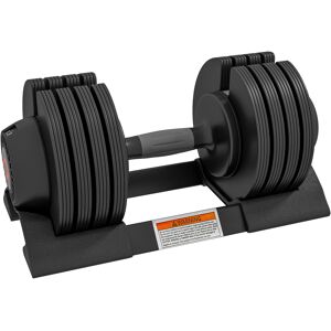 Sportnow Kit Pesi Regolabili 7/13/18/24 kg con Porta Manubri e Impugnatura Antiscivolo, 37x18x18 cm, Nero Aosom Italy Sportnow Kit Pesi Regolabili 7/13/18/24 kg con Porta Manubri e Impugnatura Antiscivolo, 37x18x18 cm, Nero Aosom Italy