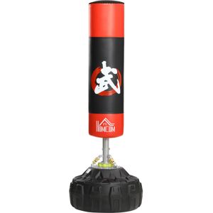 Homcom Sacco Boxe da Terra con Supporto per Allenamento Professionale a Casa o in Palestra, Nero e Rosso, Φ60 x 180 cm Aosom Homcom Sacco Boxe da Terra con Supporto per Allenamento Professionale a Casa o in Palestra, Nero e Rosso, Φ60 x 180 cm Aosom