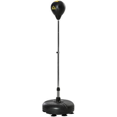 Homcom Sacco da Boxe Altezza Regolabile con Guanti Inclusi, Punching Ball per Adulti e Ragazzi, in PE e Metallo, 45x45x133-151cm, Oro Homcom Sacco da Boxe Altezza Regolabile con Guanti Inclusi, Punching Ball per Adulti e Ragazzi, in PE e Metallo, 45x45x133-151cm, Oro