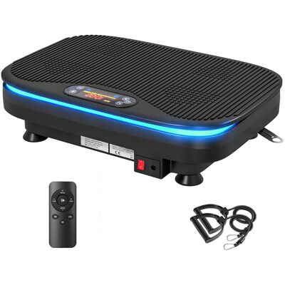 Sportnow Piastra vibrante per esercizi fitness, funzione Bluetooth, telecomando, 99 livelli di velocità, plastica, acciaio, nero Aosom Italy Sportnow Piastra vibrante per esercizi fitness, funzione Bluetooth, telecomando, 99 livelli di velocità, plastica, acciaio, nero Aosom Italy
