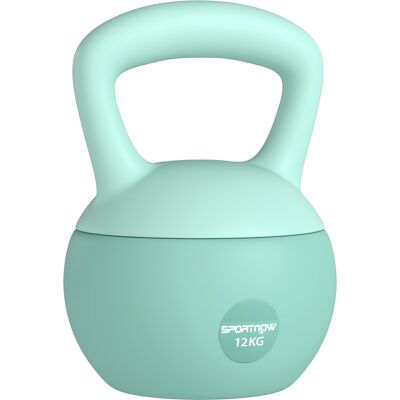 Sportnow Pesa russa 12 kg kettlebell riempita di sabbia metallica manico antiscivolo per allenamento a casa 21x21x30 cm Verde Aosom Italy Sportnow Pesa russa 12 kg kettlebell riempita di sabbia metallica manico antiscivolo per allenamento a casa 21x21x30 cm Verde Aosom Italy