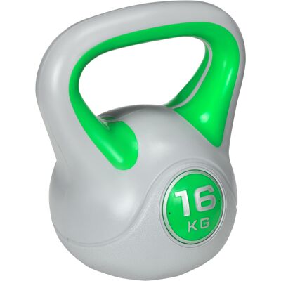 SPORTNOW Kettlebell 16kg - Fitness, Squat, Resistenza - Verde SPORTNOW Kettlebell 16kg - Fitness, Squat, Resistenza - Verde