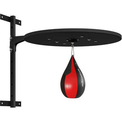 Sportnow Punching Ball a Muro con Speed Bag Girevole a 360° e Regolabile su 7 Altezze, Nero e Rosso Aosom Italy Sportnow Punching Ball a Muro con Speed Bag Girevole a 360° e Regolabile su 7 Altezze, Nero e Rosso Aosom Italy